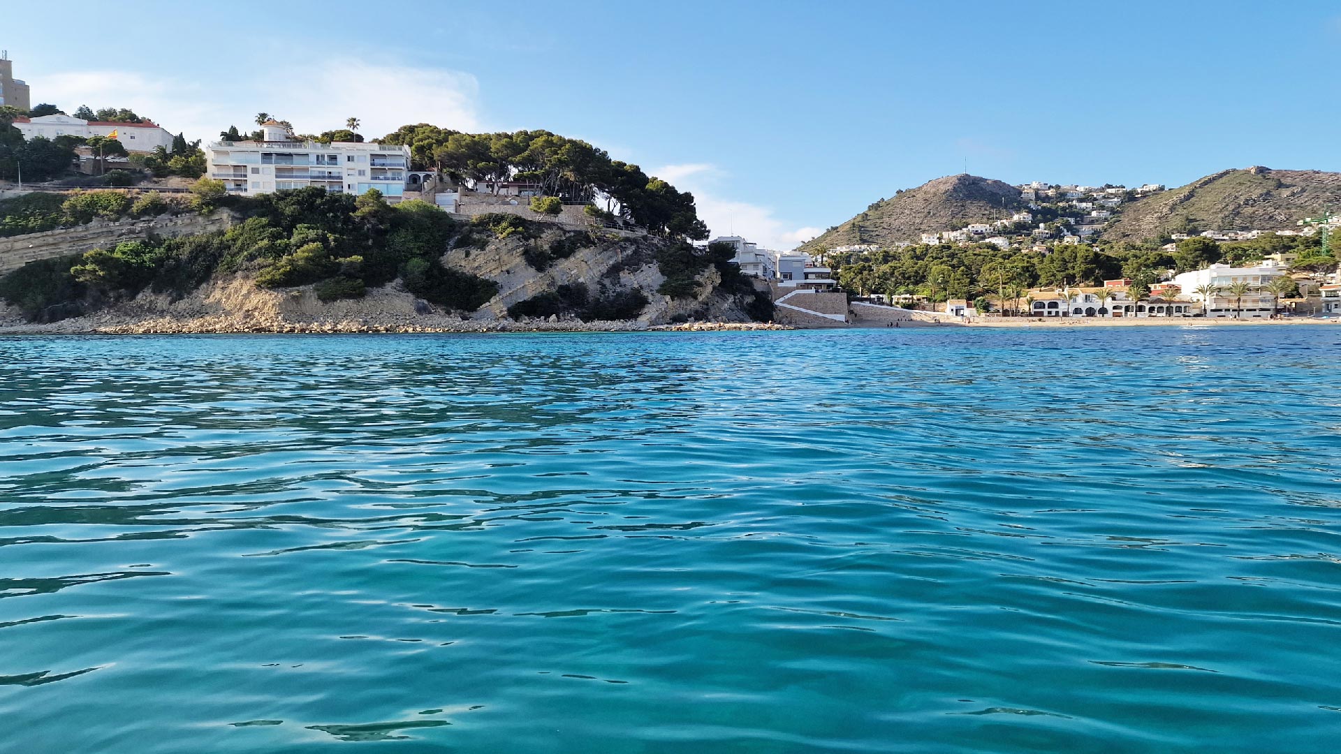 Cala El Portet seen from the sea